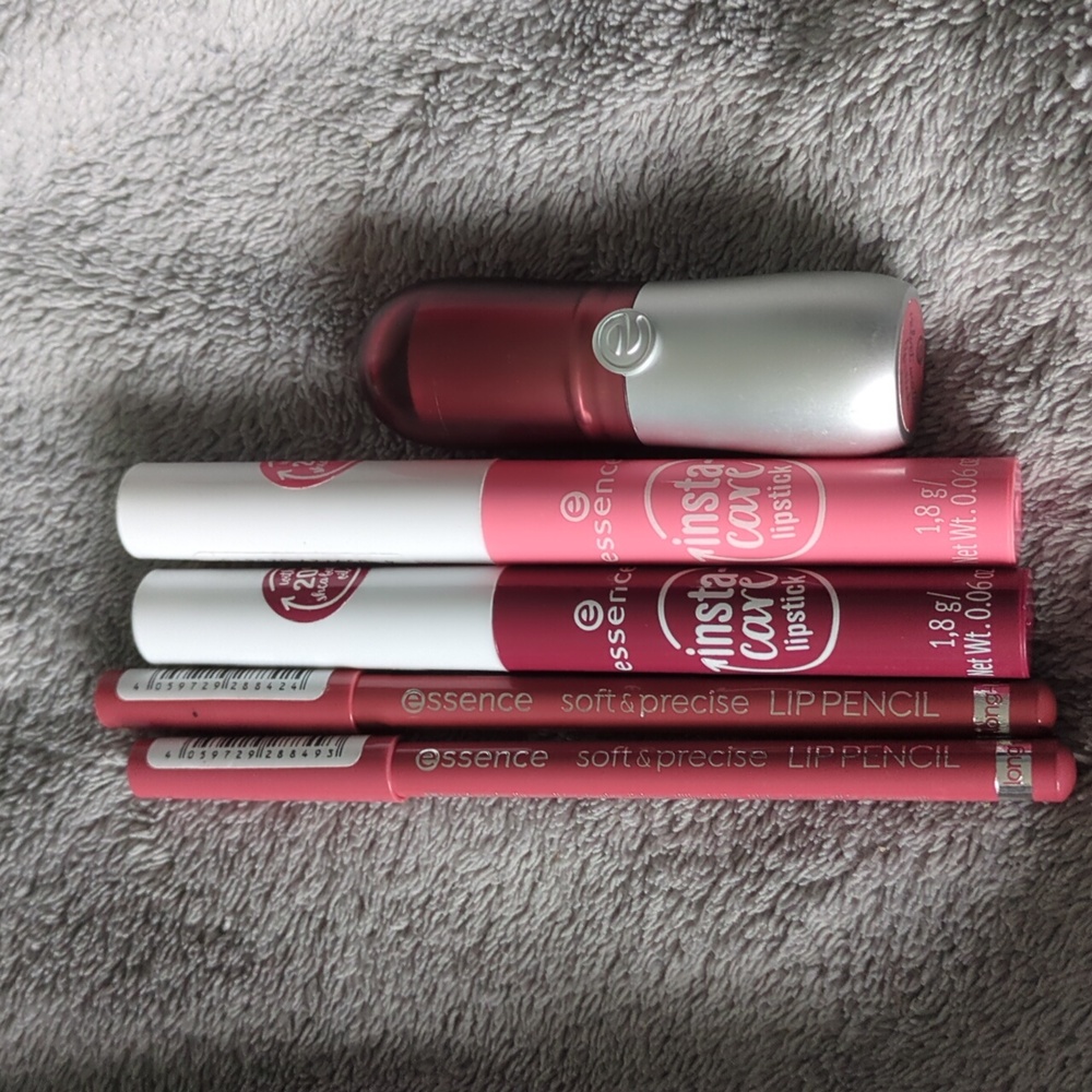 Essence lip sticks and lip liners